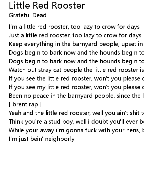 Little Red Rooster Lyrics Follow Lyrics
