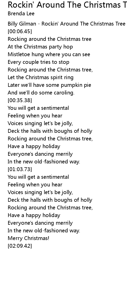 Rockin' Around The Christmas Tree Lyrics - Follow Lyrics