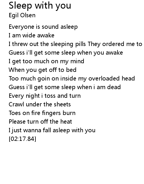 Sleep With You Lyrics Follow Lyrics