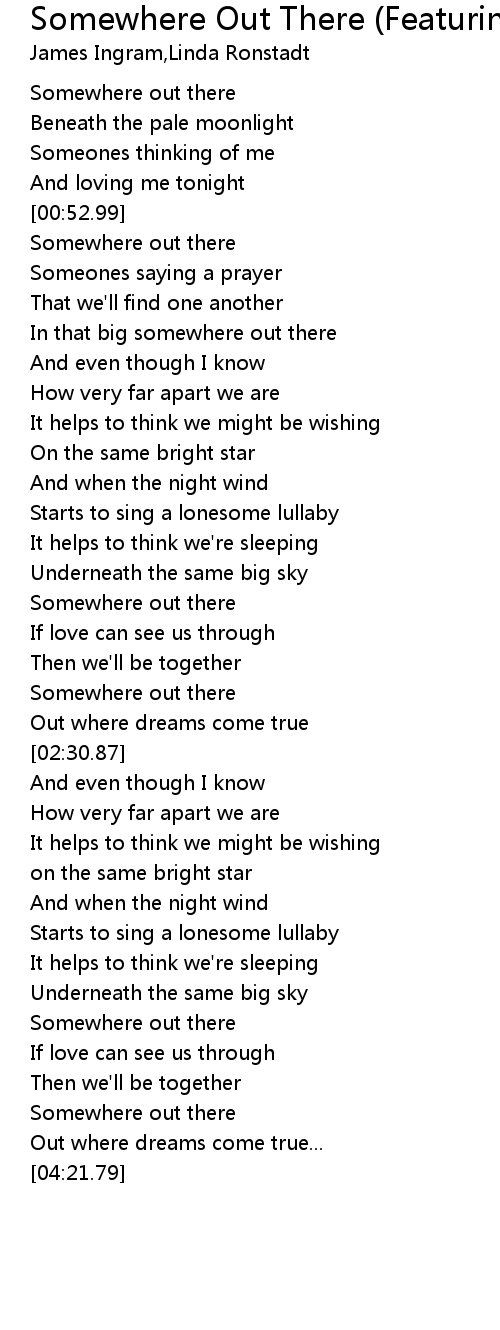 Somewhere Out There Featuring Linda Ronstadt Featuring Linda Ronstadt Lyrics Follow Lyrics