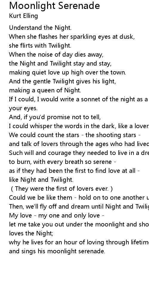 Moonlight Lyrics