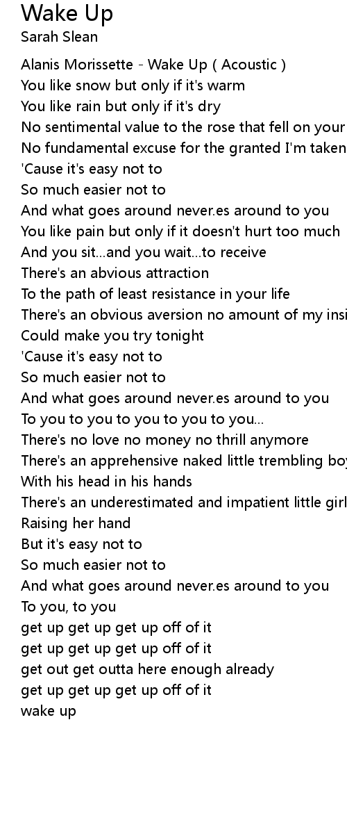 Wake Up Lyrics Follow Lyrics