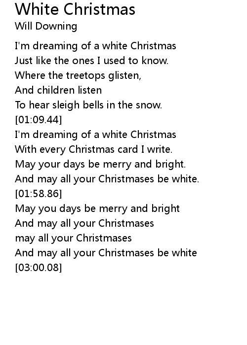 White Christmas Lyrics Follow Lyrics