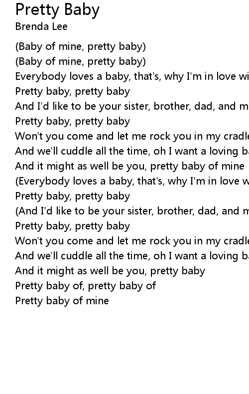 Pretty Baby Lyrics Follow Lyrics