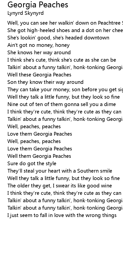 Peaches Lyrics Follow Lyrics