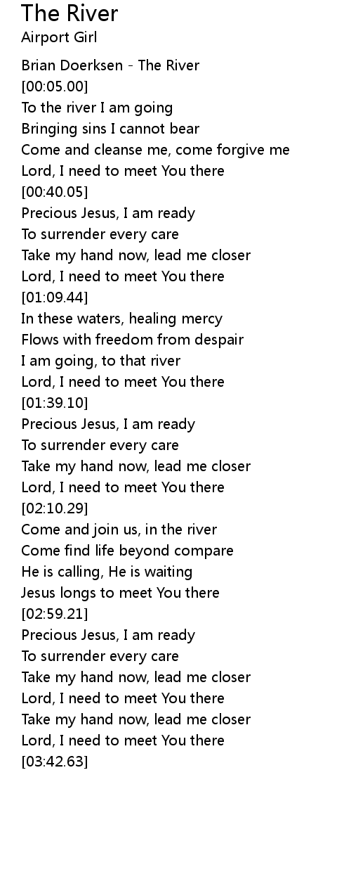 The River Lyrics Follow Lyrics