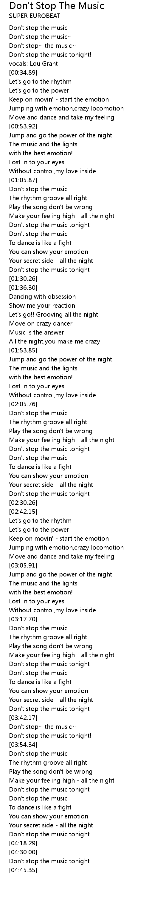 Don T Stop The Music Lyrics Follow Lyrics