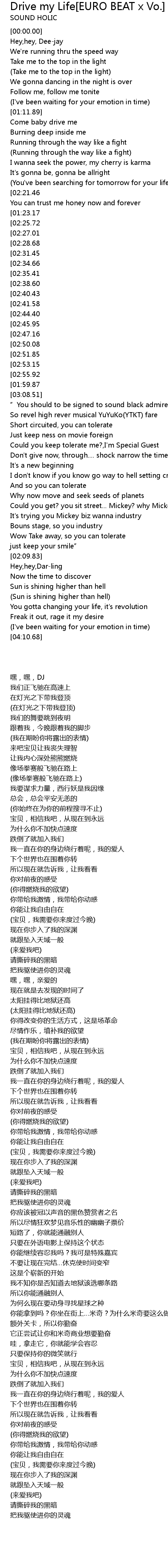 Drive My Life Euro Beat X Vo From 东方妖々梦 幽雅に咲かせ 墨染