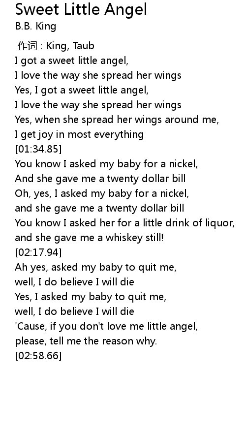 Baby lyrics angel