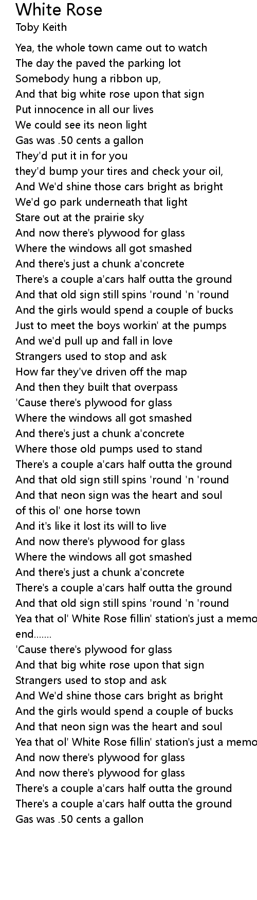 White Rose Lyrics Follow Lyrics