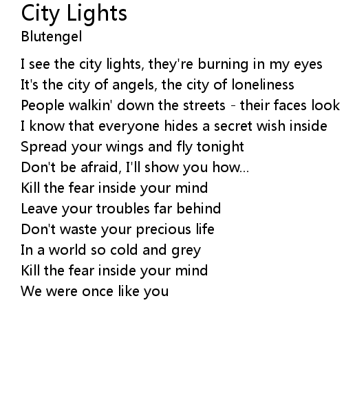 City Lights Lyrics Follow Lyrics