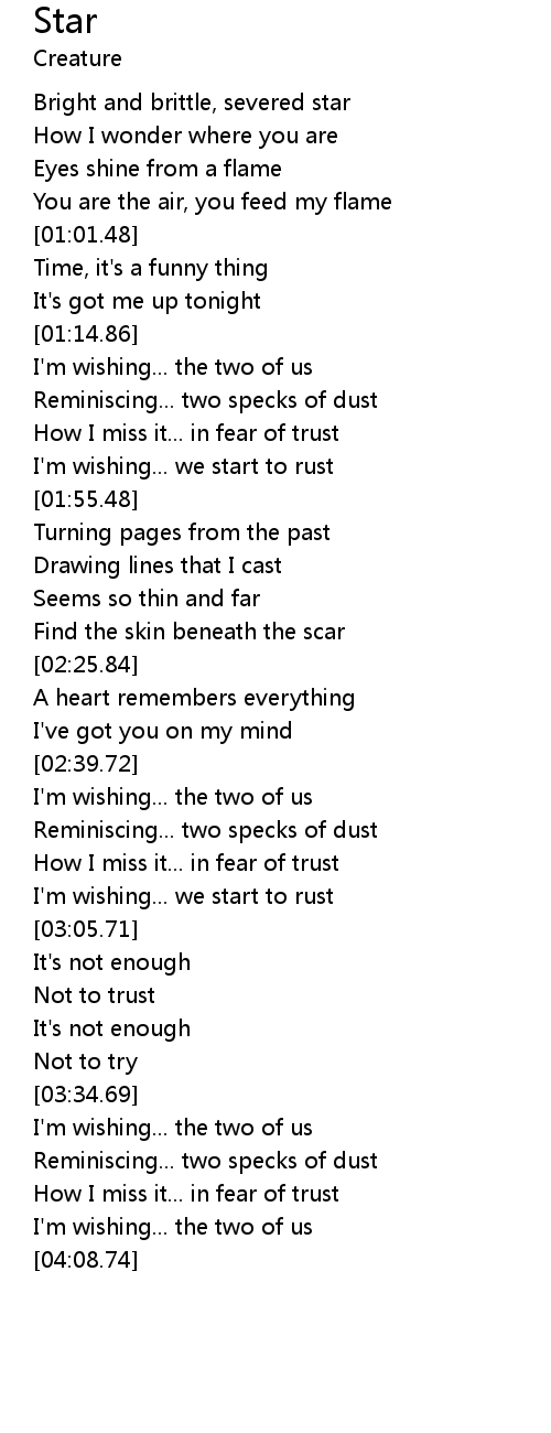 Star Lyrics Follow Lyrics star lyrics follow lyrics