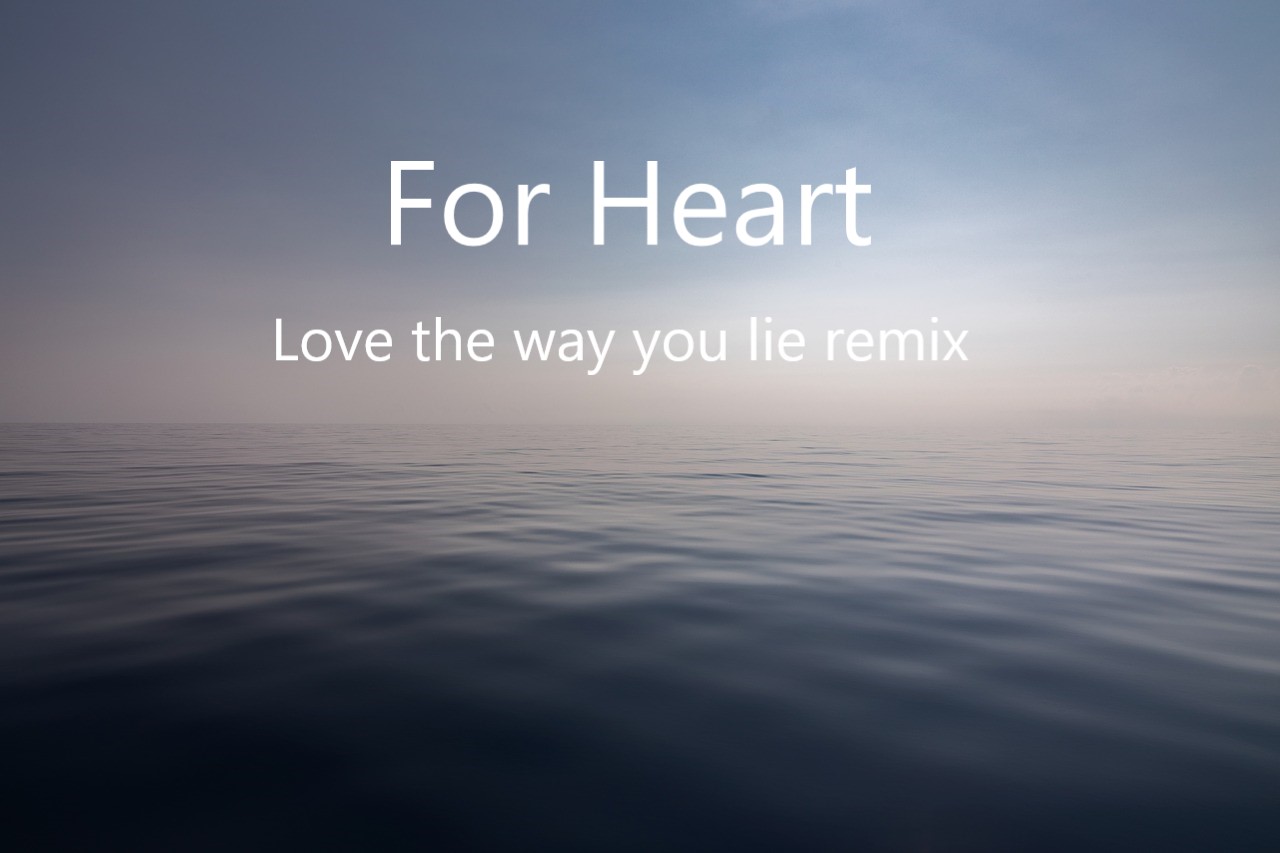 For Heart(Love the way you lie Remix)