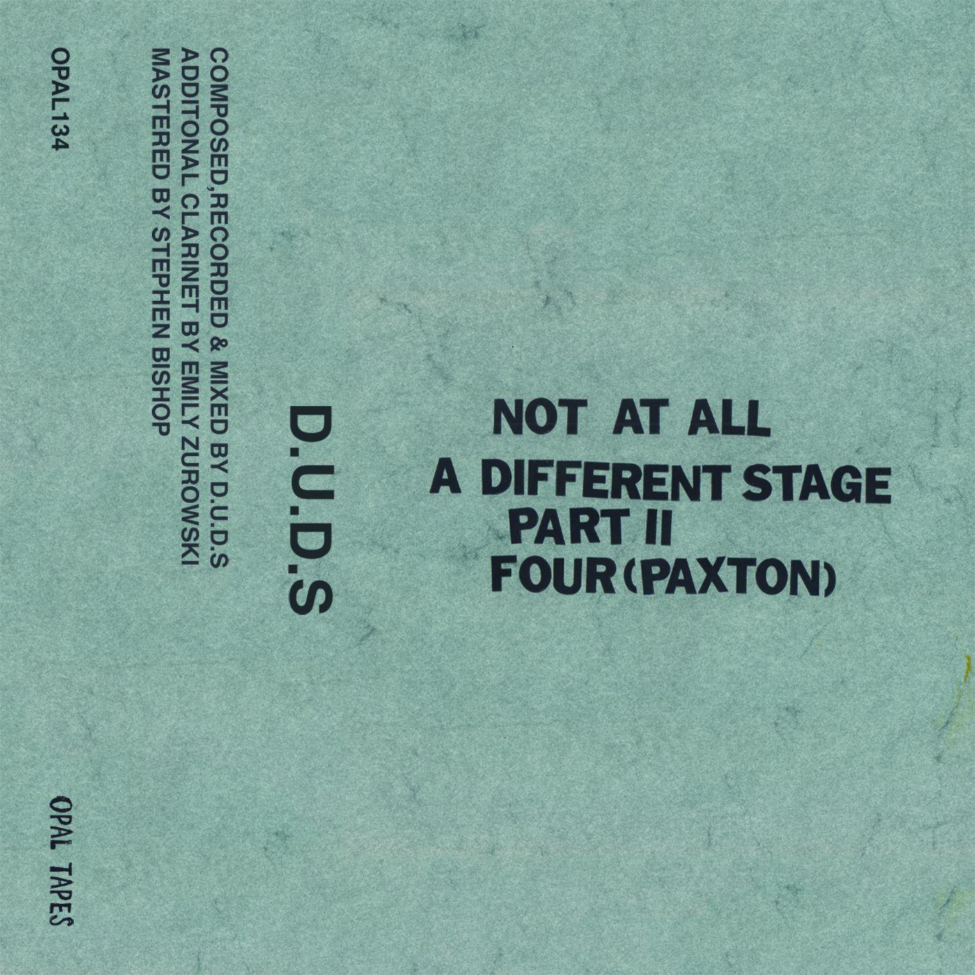 Not At All / A Different Stage, Pt. 2