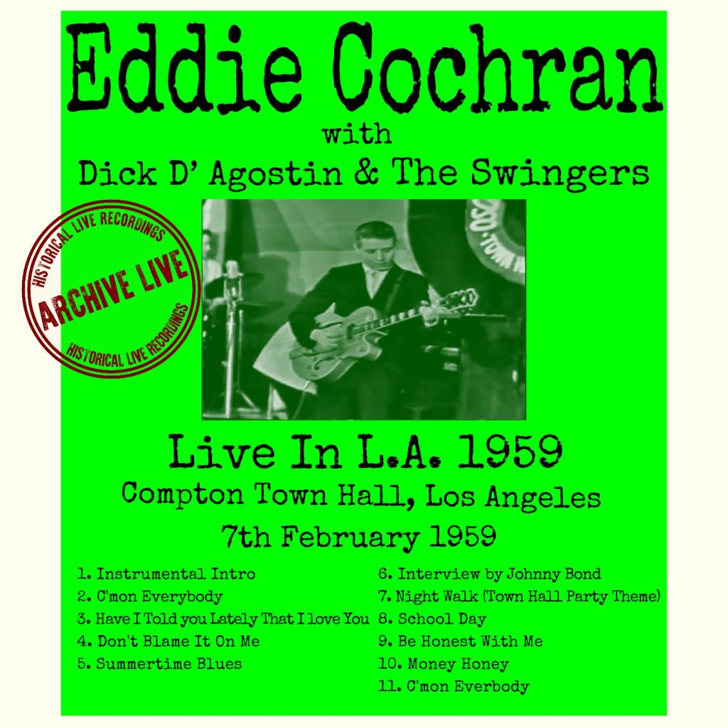 Eddie Cochran Interview by Johnny Bond (Live in LA 1959) (Live At Compton Town Hall 7th November 1959 Remastered)