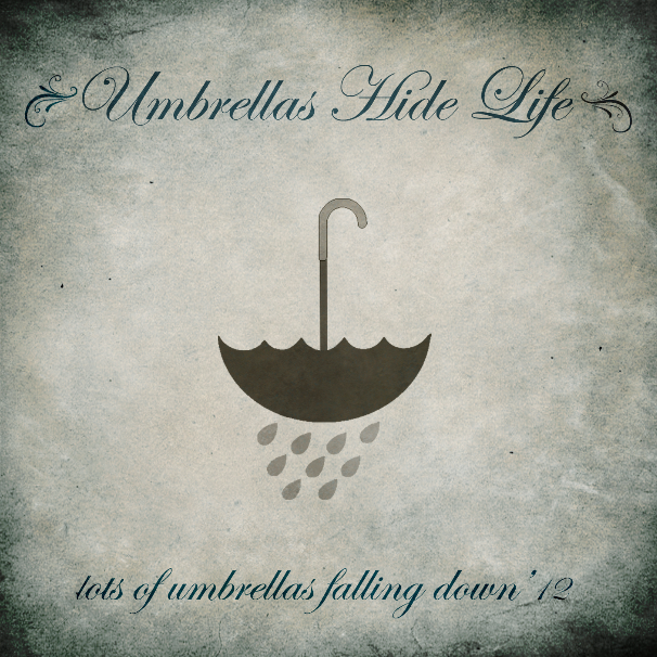 Lots of umbrellas falling down