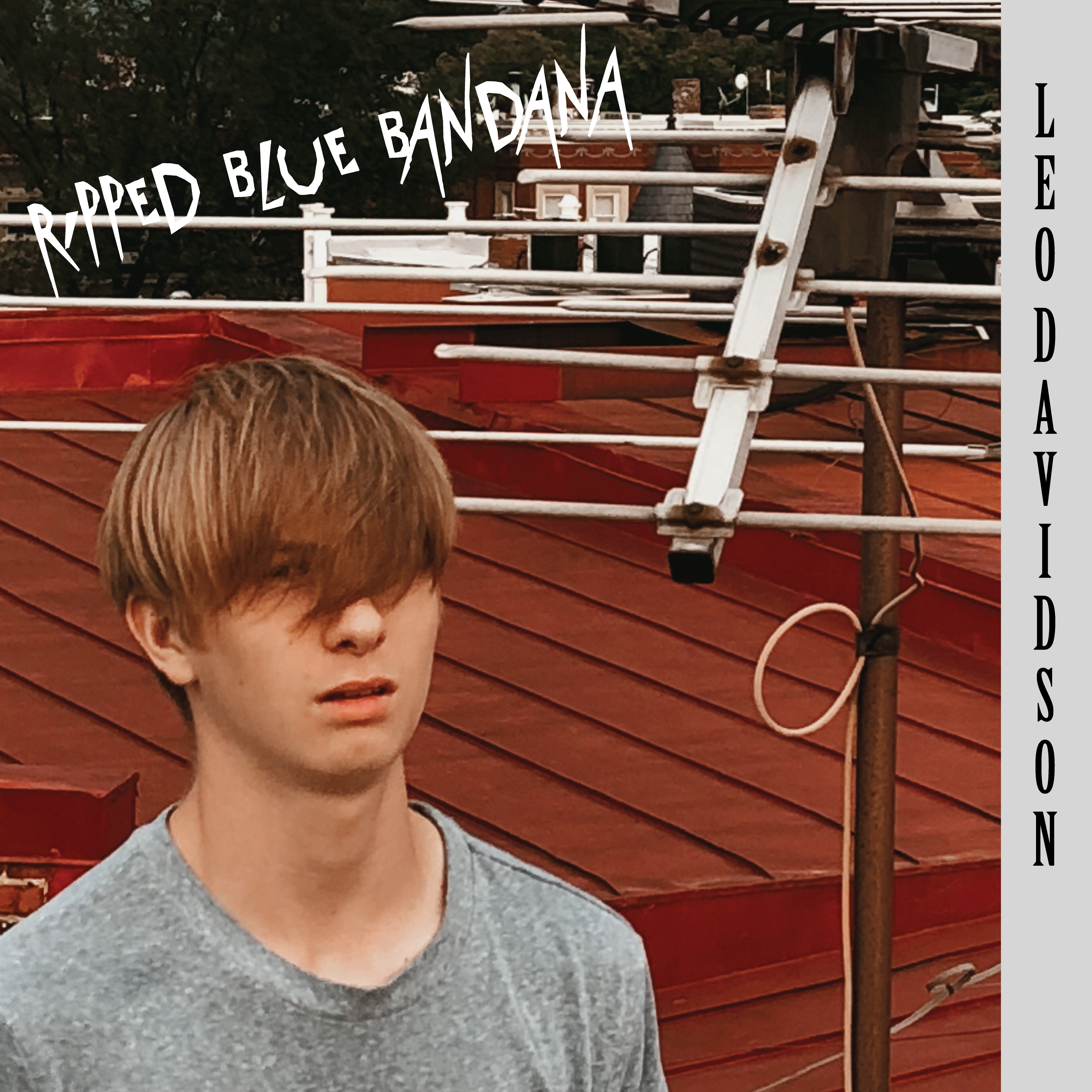 Ripped Blue Bandana