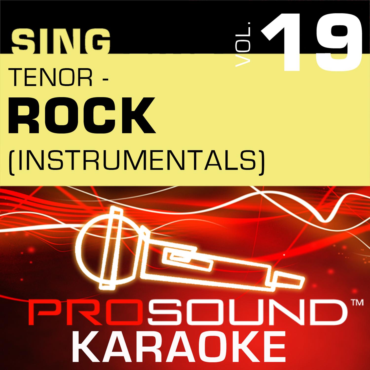 Sing Tenor - Rock Vol. 19 (Karaoke Performance Tracks)