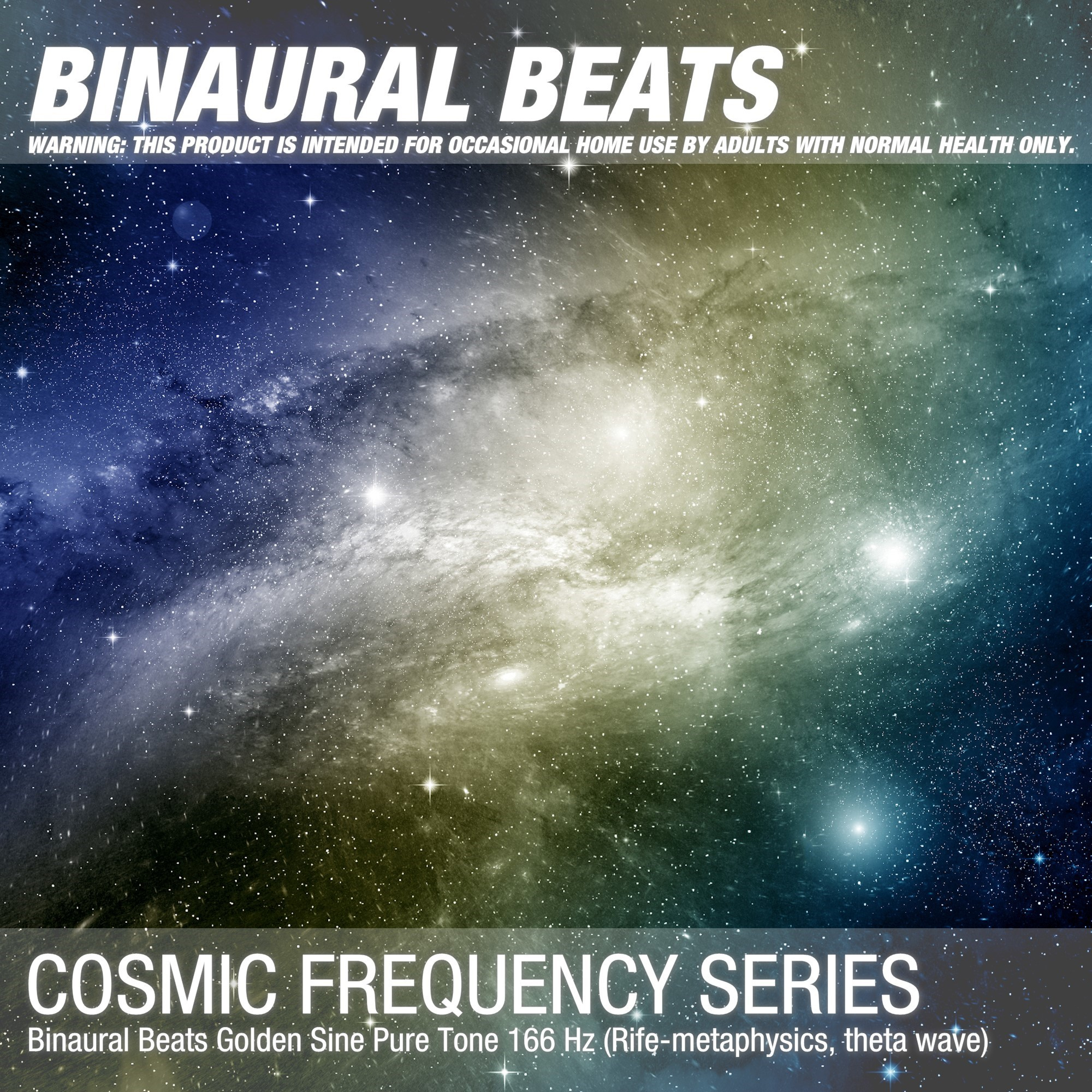 Binaural Beats Golden Sine Pure Tone 166 Hz (Rife-metaphysics, theta wave)