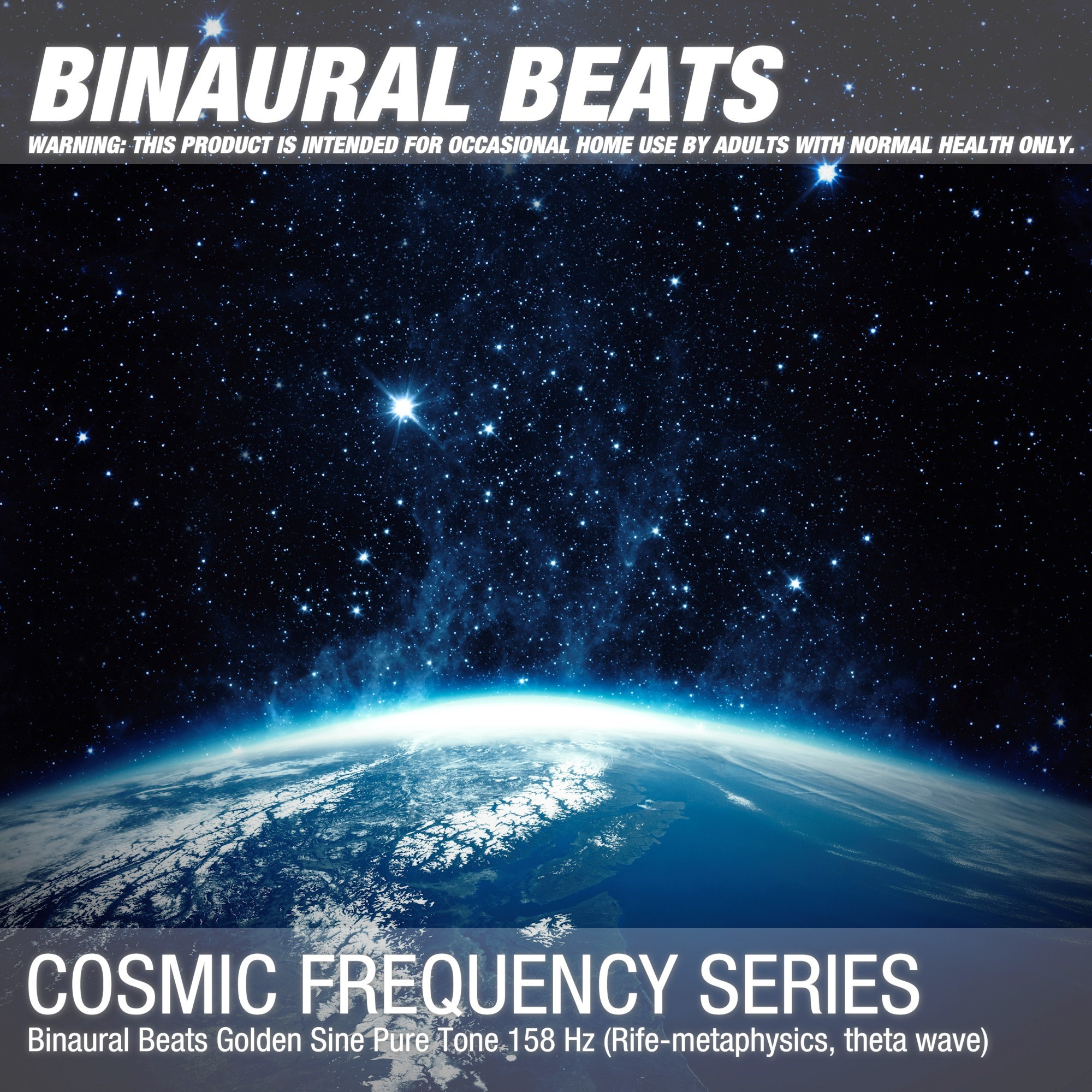 Binaural Beats Golden Sine Pure Tone 158 Hz (Rife-metaphysics, theta wave)