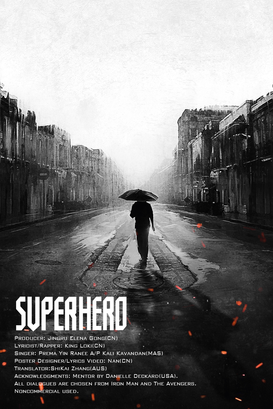 Superhero man wei DC