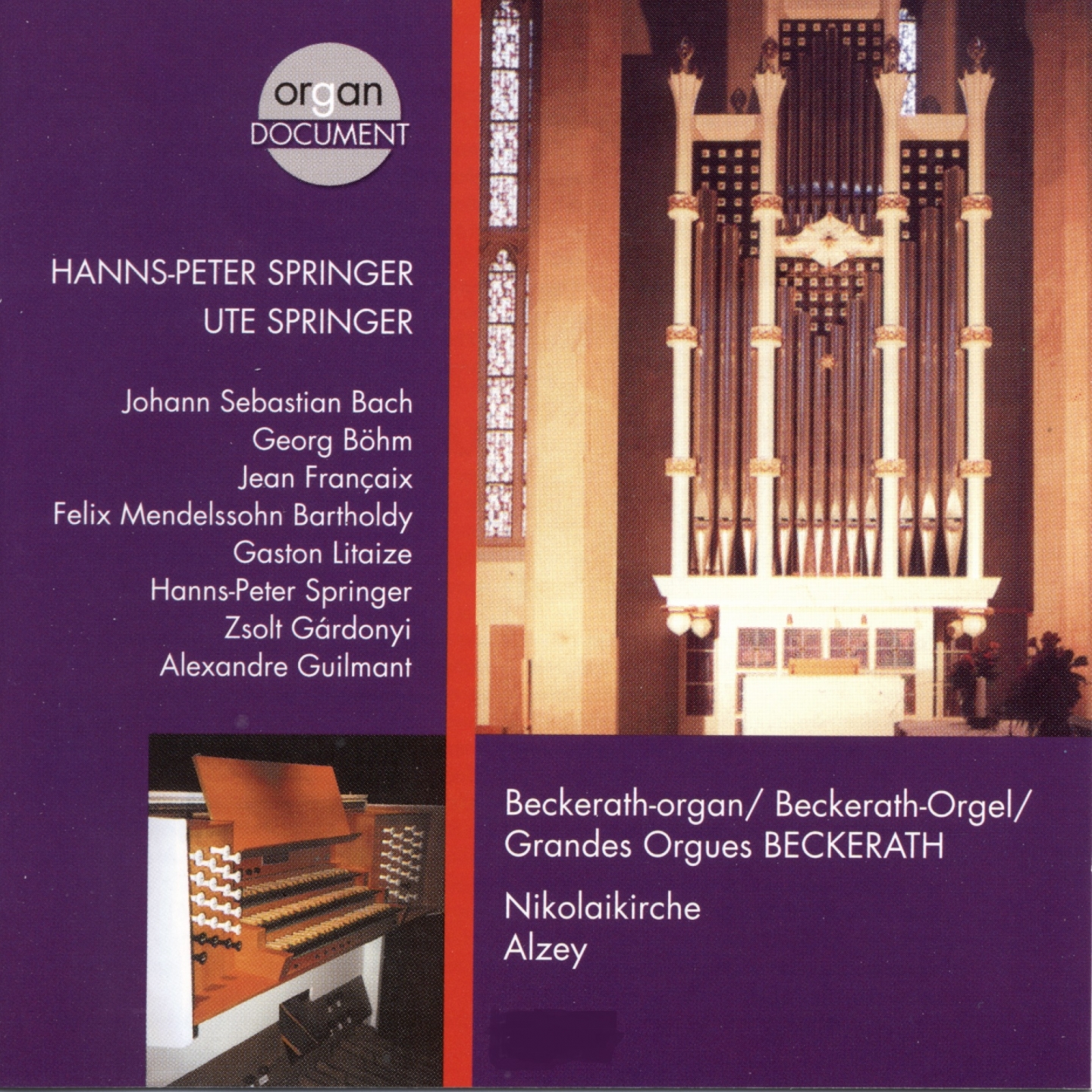 Orgelmusik aus der Nikolaikirche zu Alzey (Organ Document - Beckerath-Orgel)
