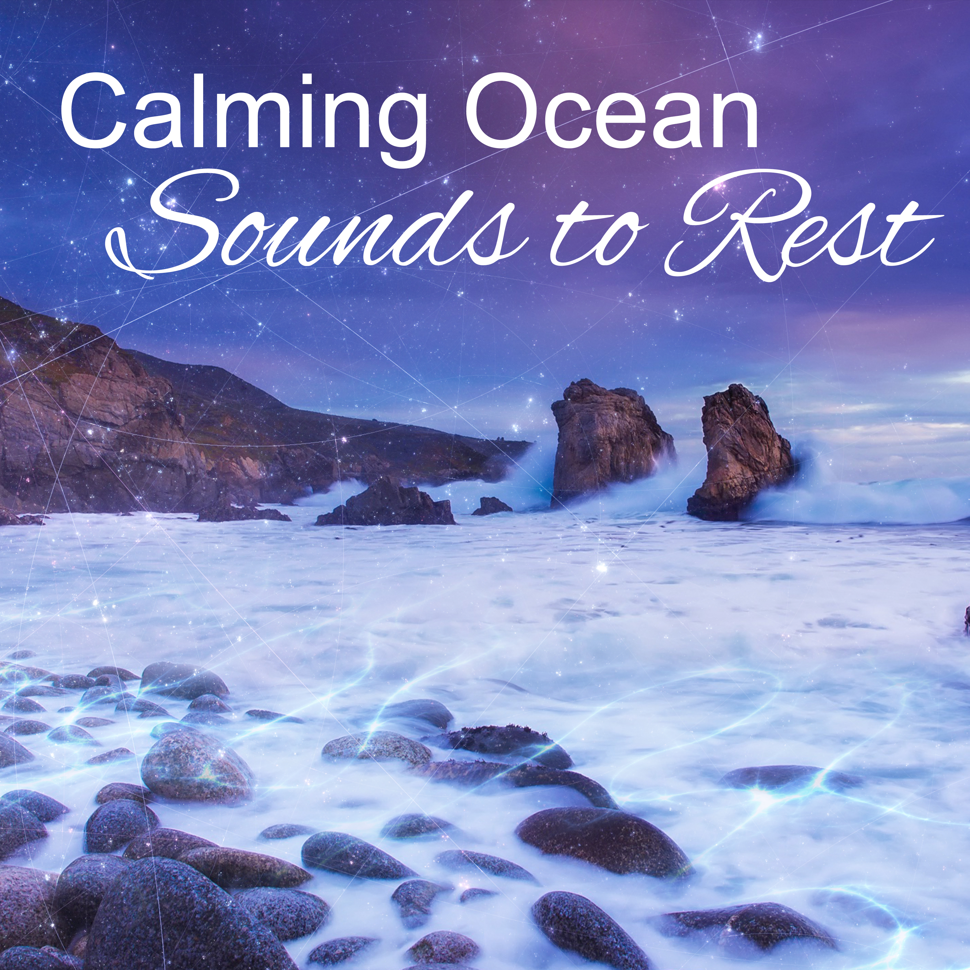 Calming Ocean Sounds to Rest  Soothing Water Waves, Waterfall, New Age Calmness, Stress Relief