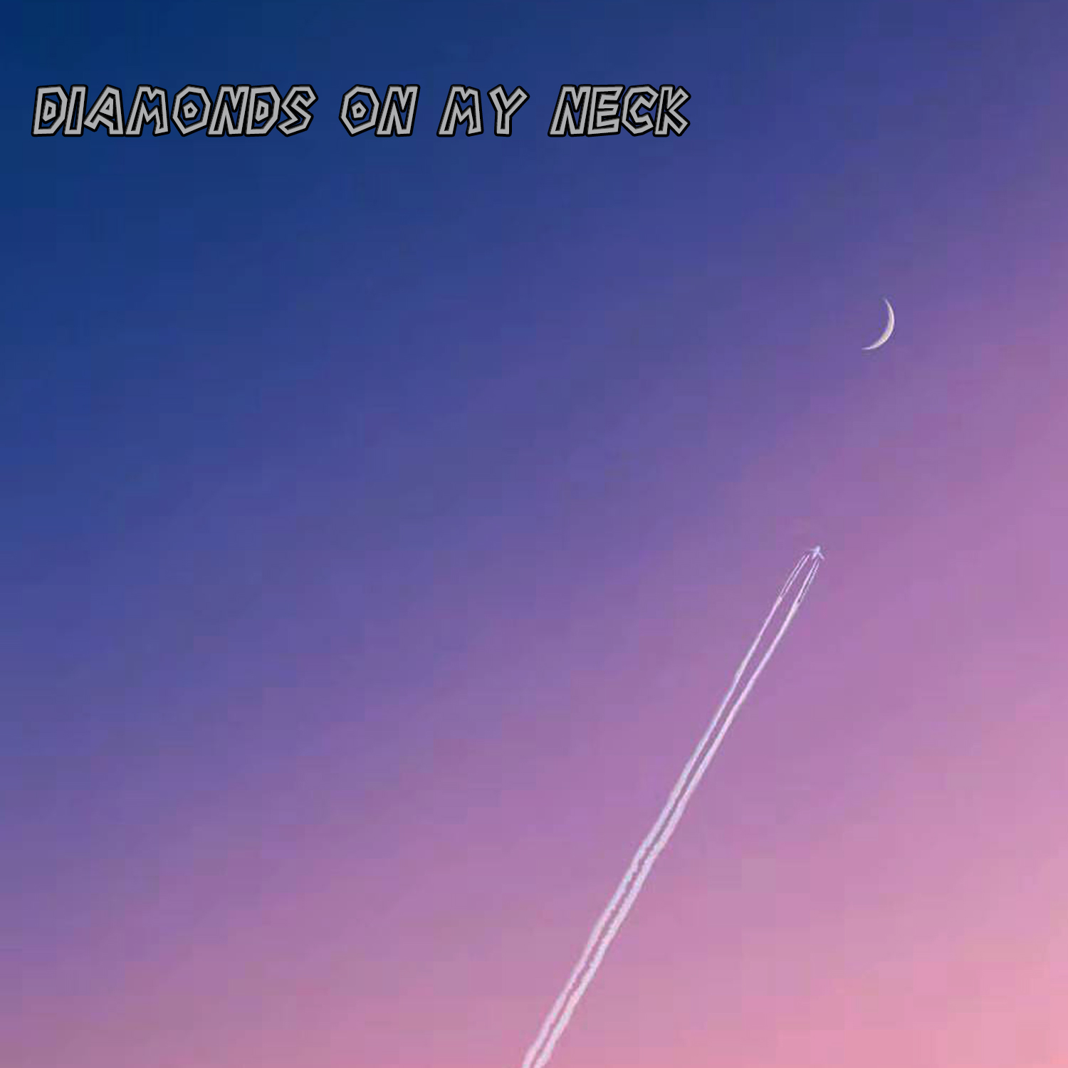 dang zuan shi xiang lian gua zai wo de bo zi shang