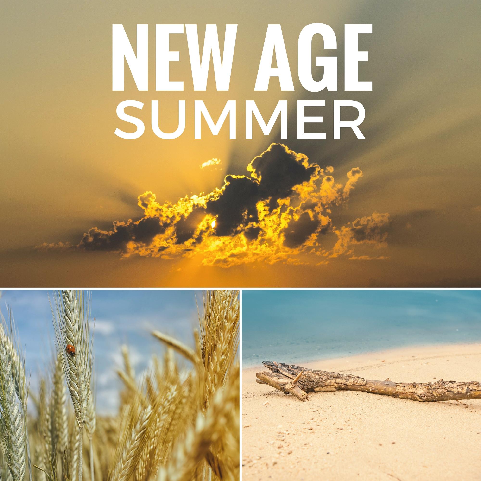 New Age Summer - Best Relaxing Instrumental Music for Yoga and Meditation, Soothing Background Songs and Ocean Waves Sounds for Reiki and Vibrational Healing