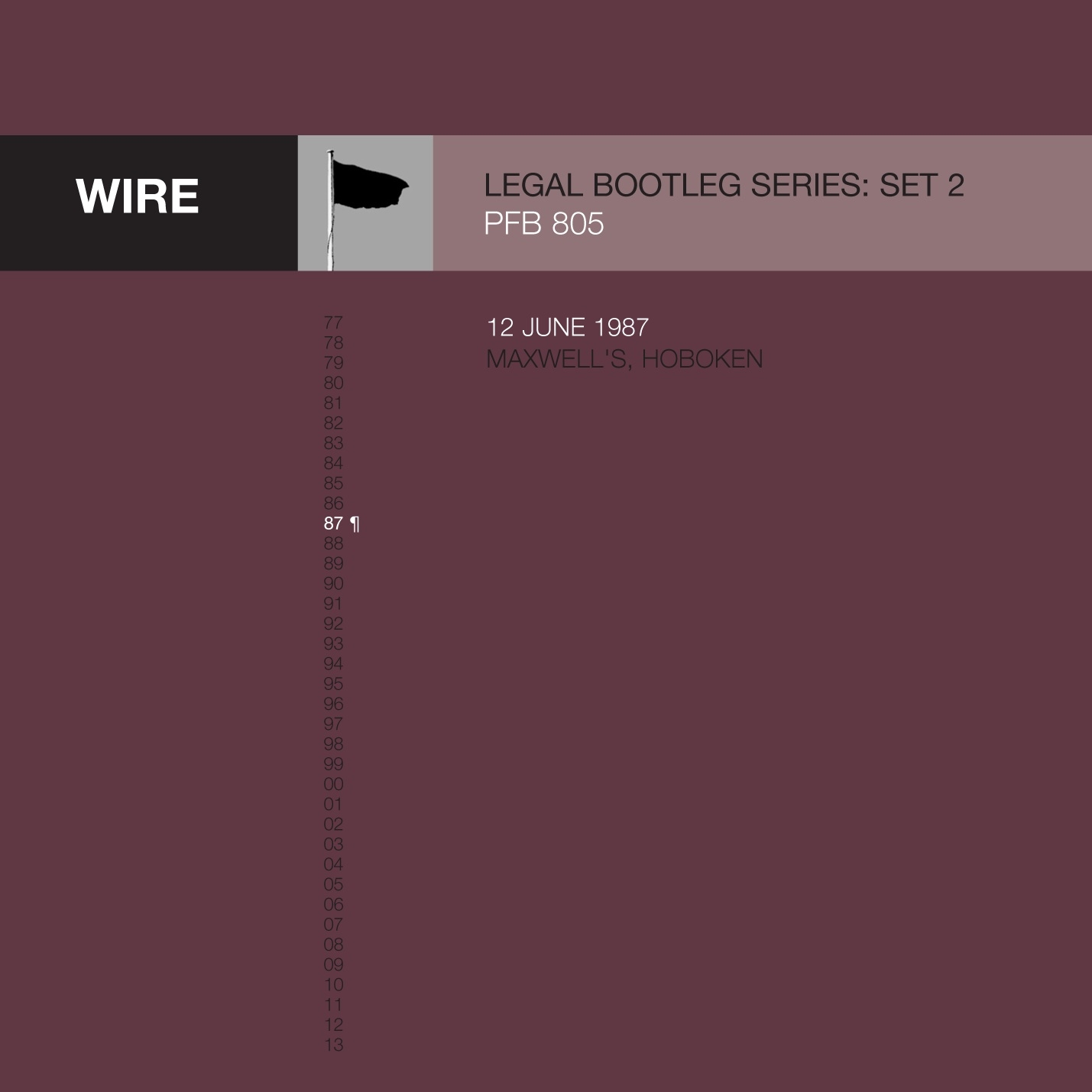 12th June 1987 Maxwell' s, Hoboken