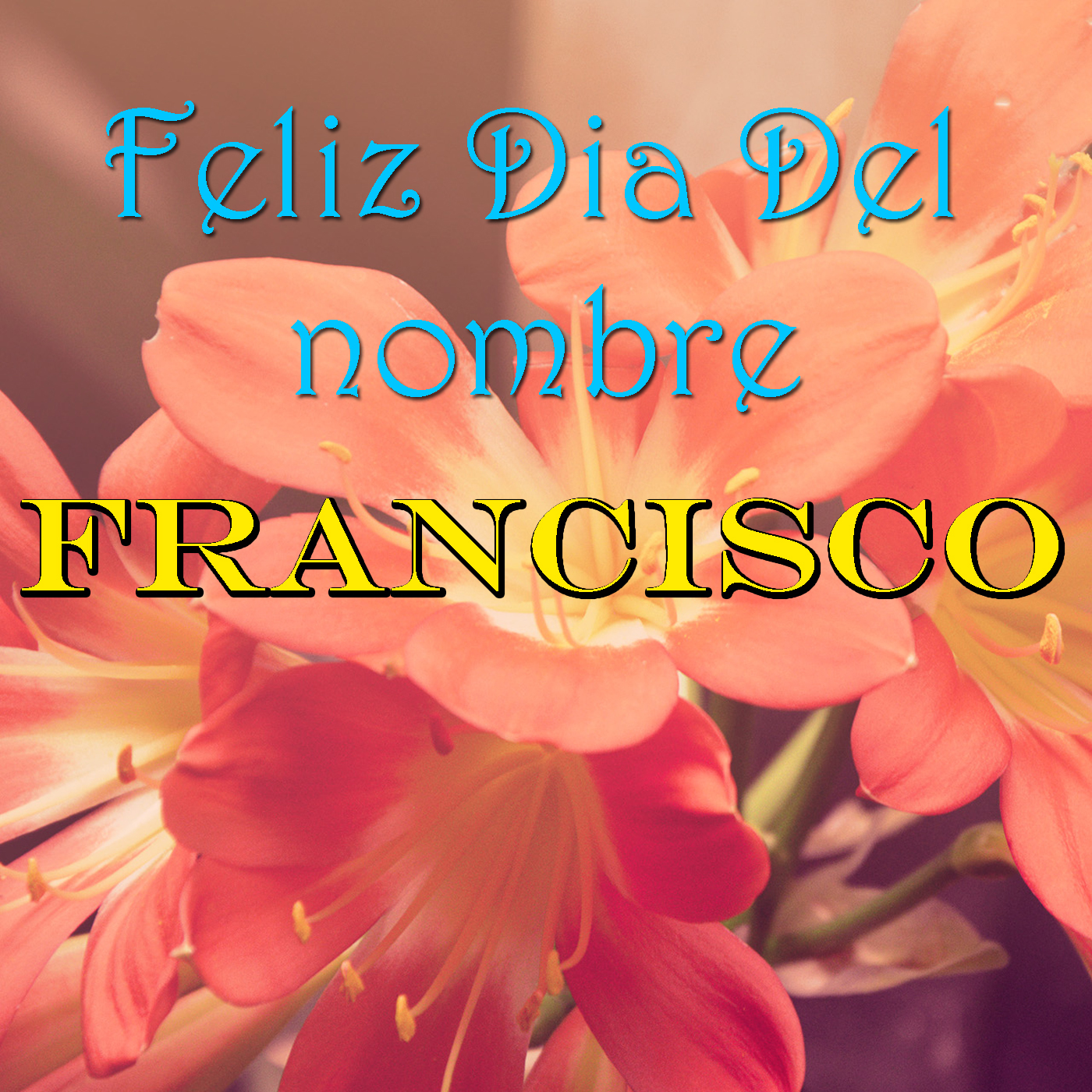 Feliz Dia Del nombre Francisco