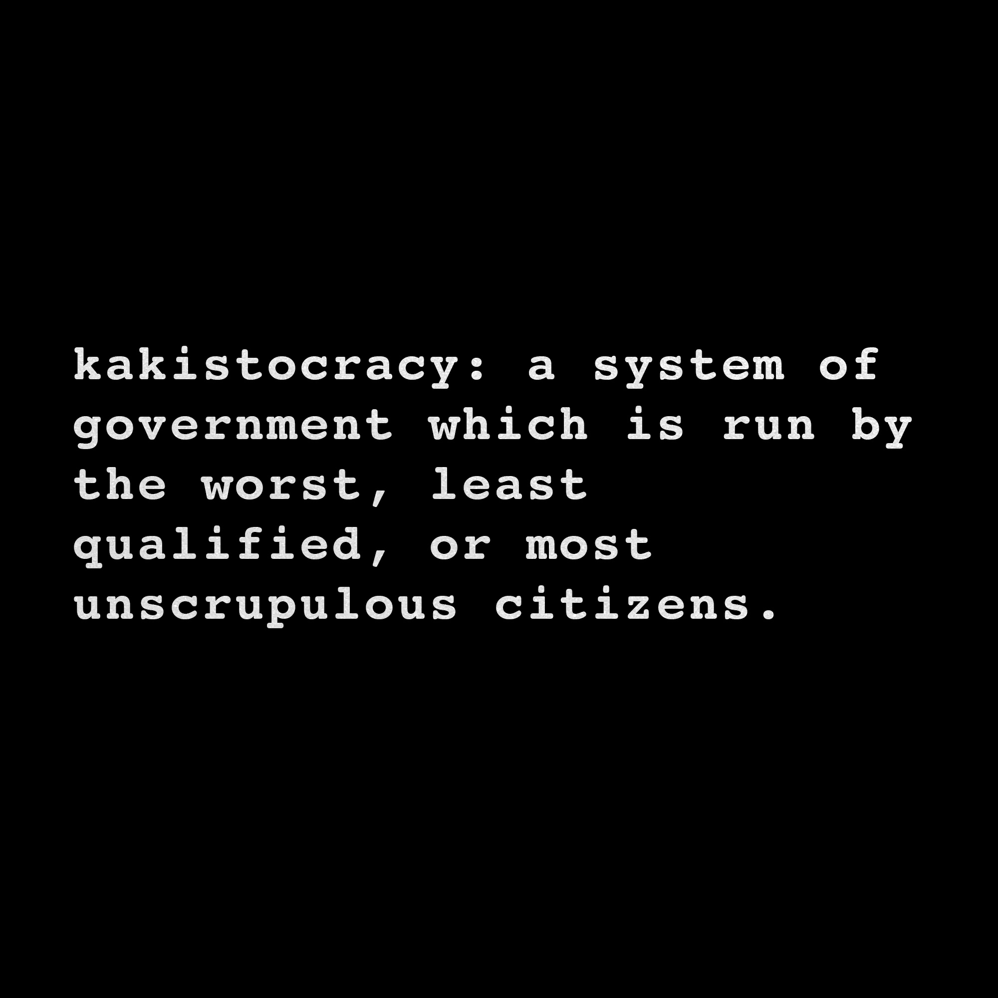 Kakistocracy