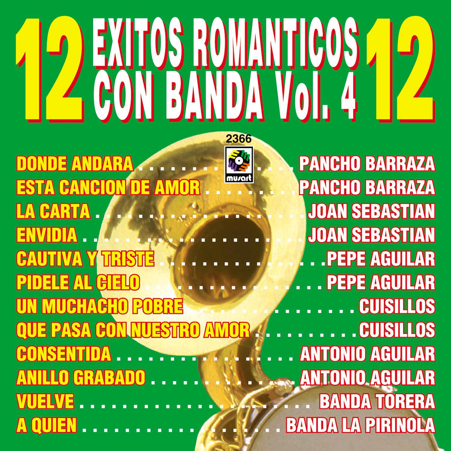 12 Exitos Romanticos Con Banda Vol.4