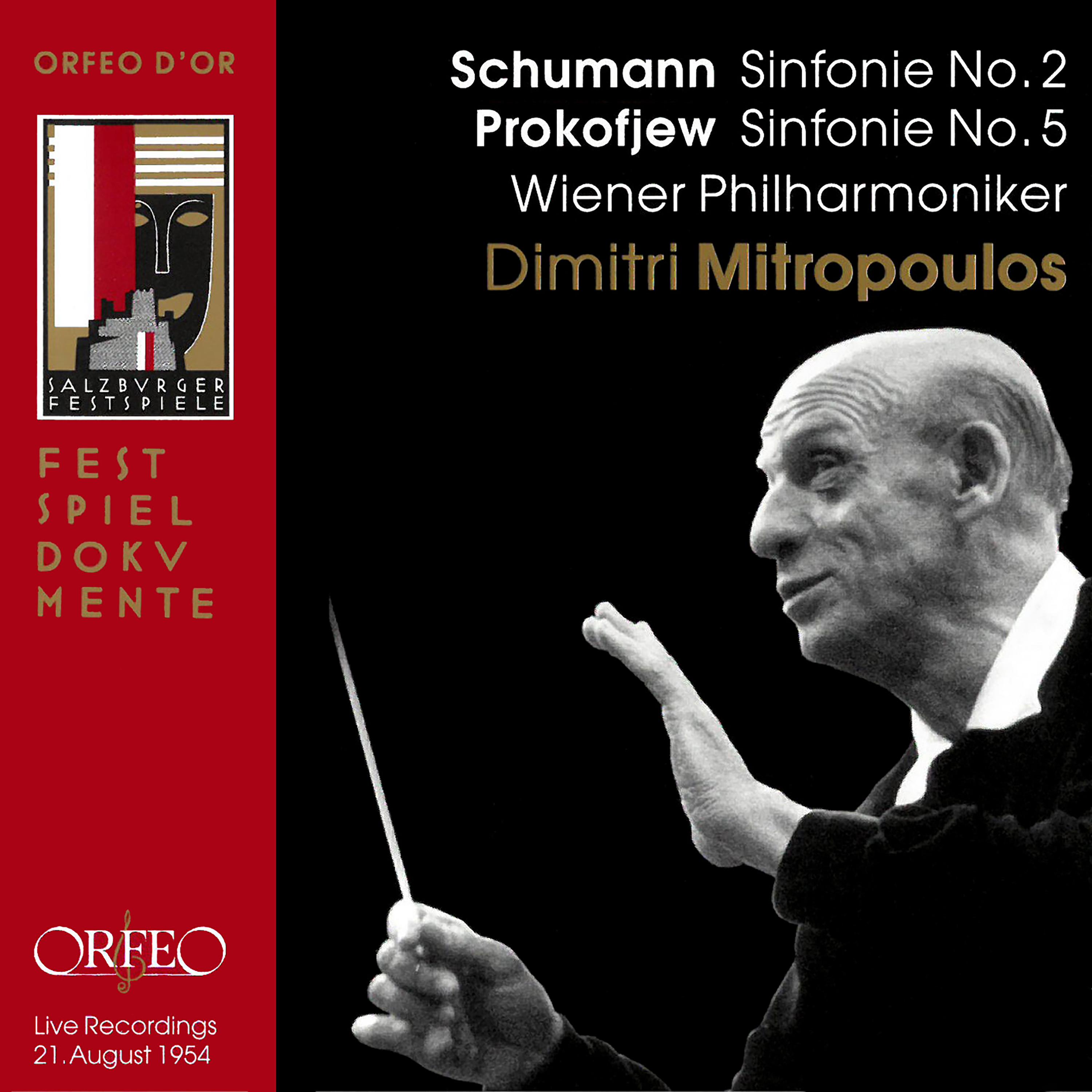 SCHUMANN, R.: Symphony No. 2 / PROKOFIEV, S.: Symphony No. 5 (Vienna Philharmonic, Mitropoulos) (1954)