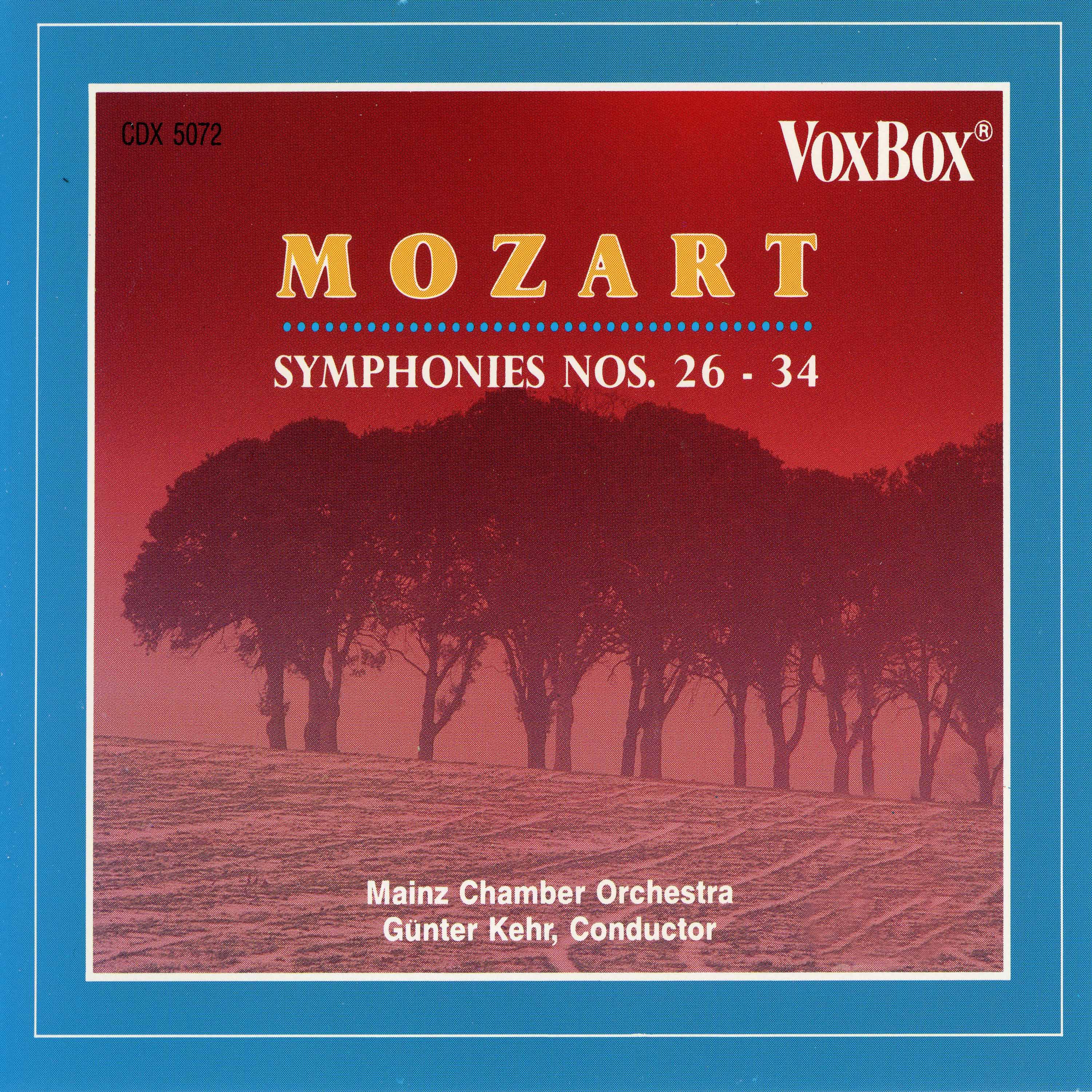 Mozart Symphonies Nos. 26-34