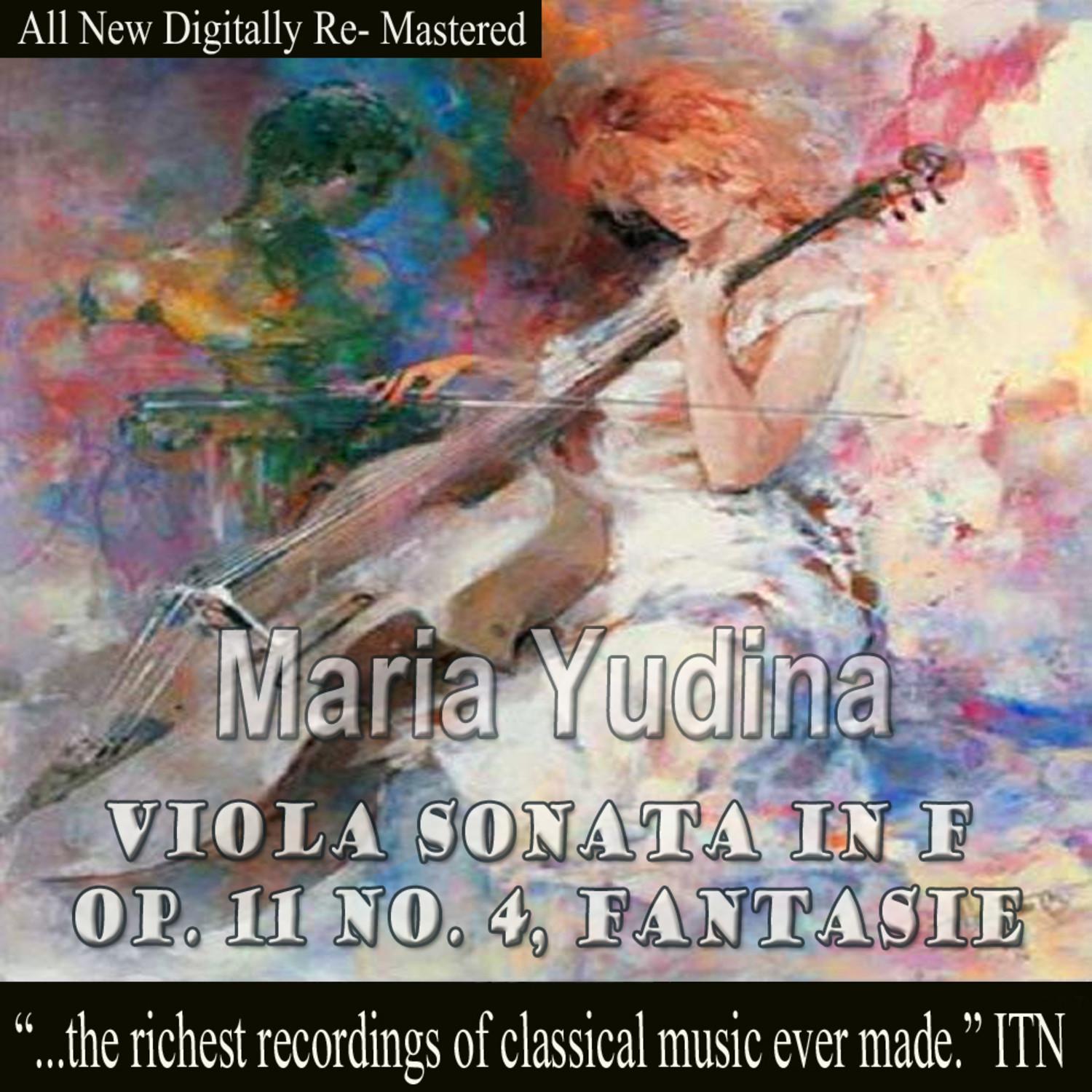 Viola Sonata in F Op. 11 No. 4, Fantasie