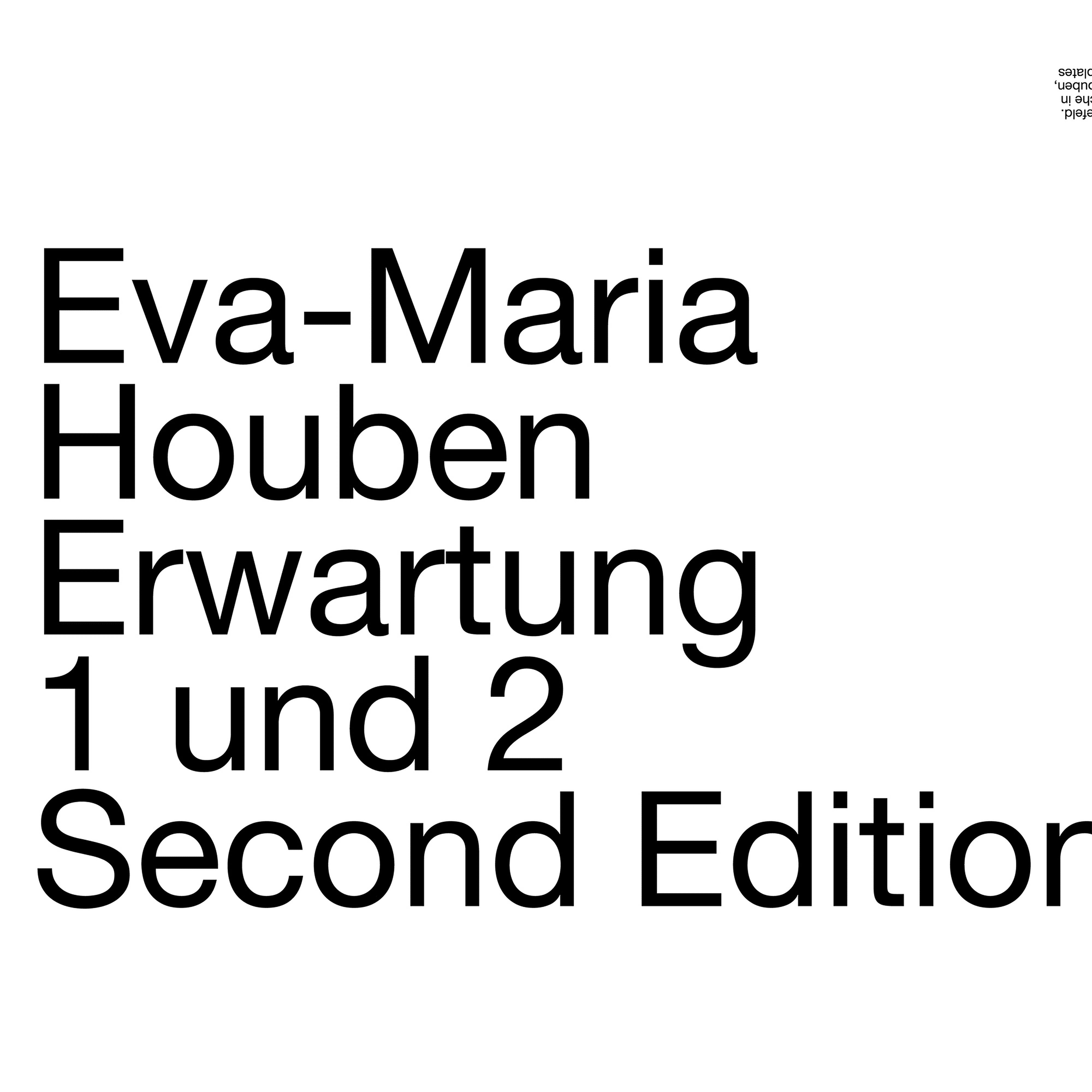 Erwartung 1 und 2