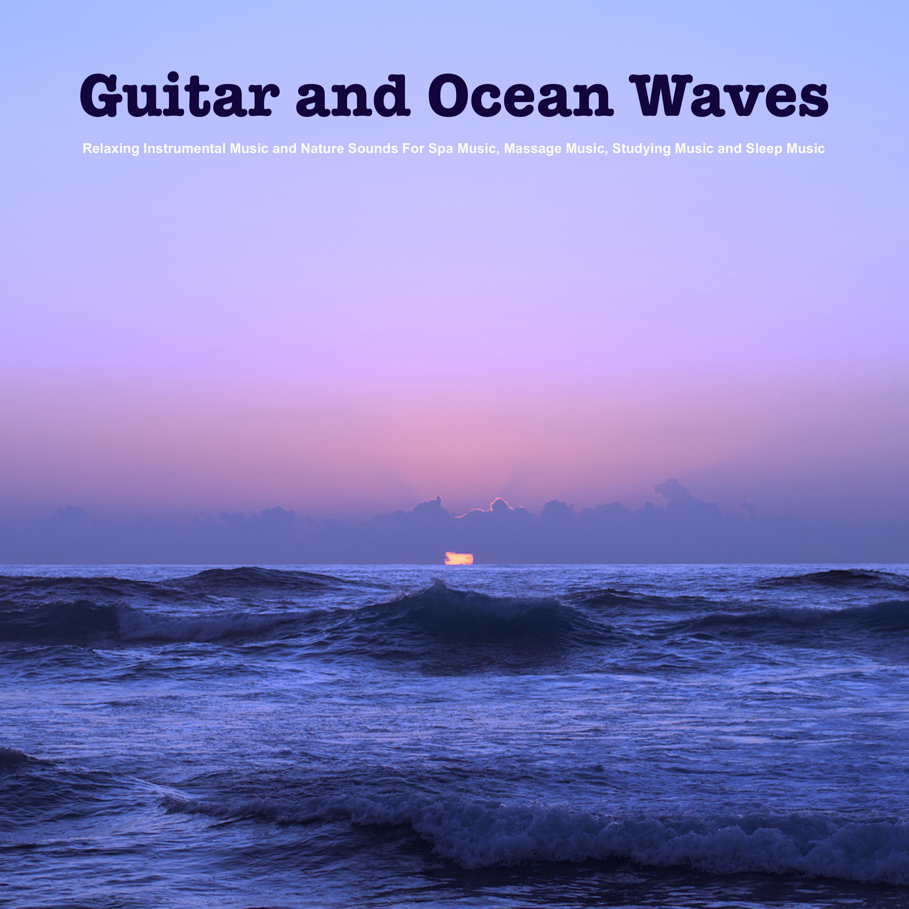Guitar Studying Music with Ocean Sounds