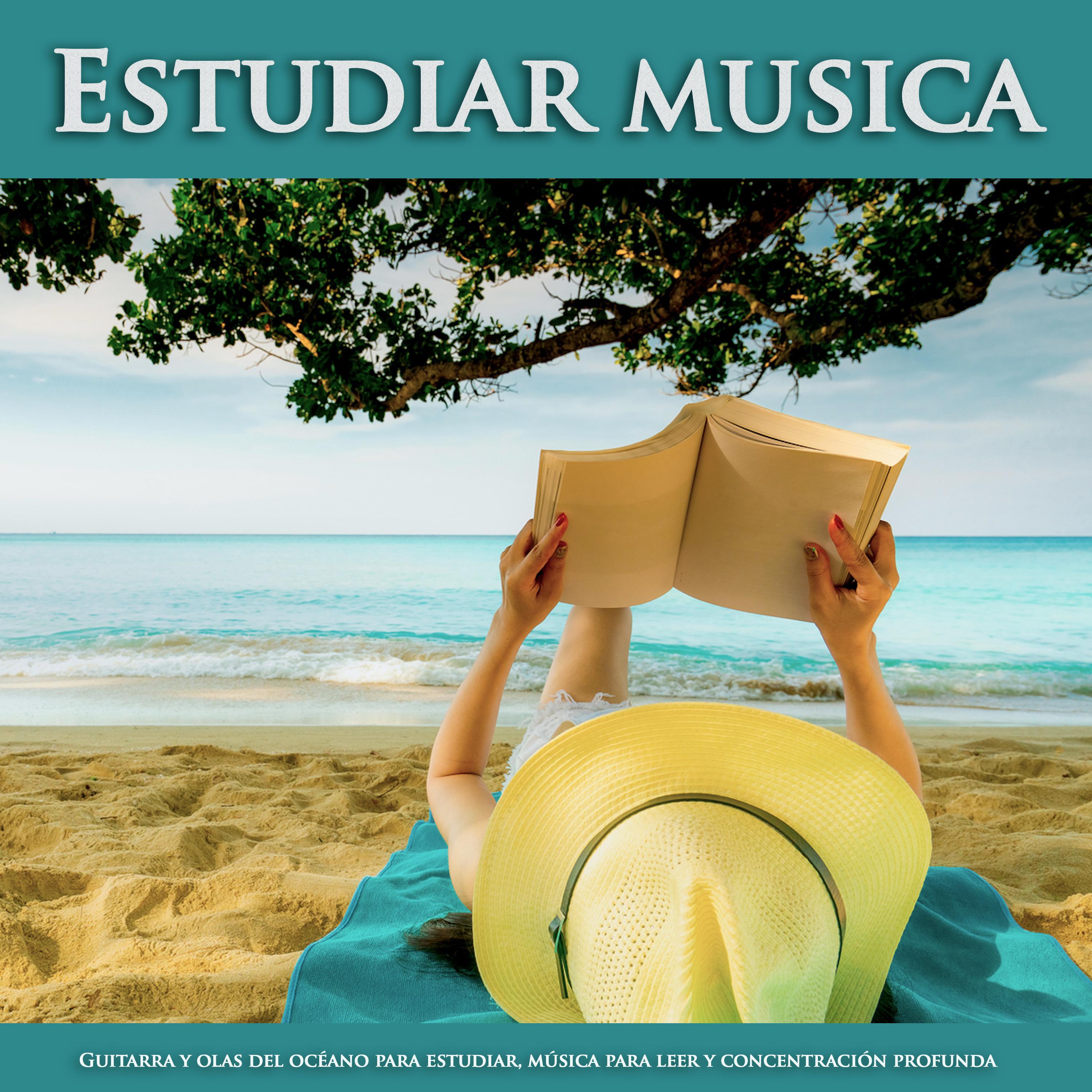 Estudiar musica: Guitarra y olas del oce ano para estudiar, mu sica para leer y concentracio n profunda