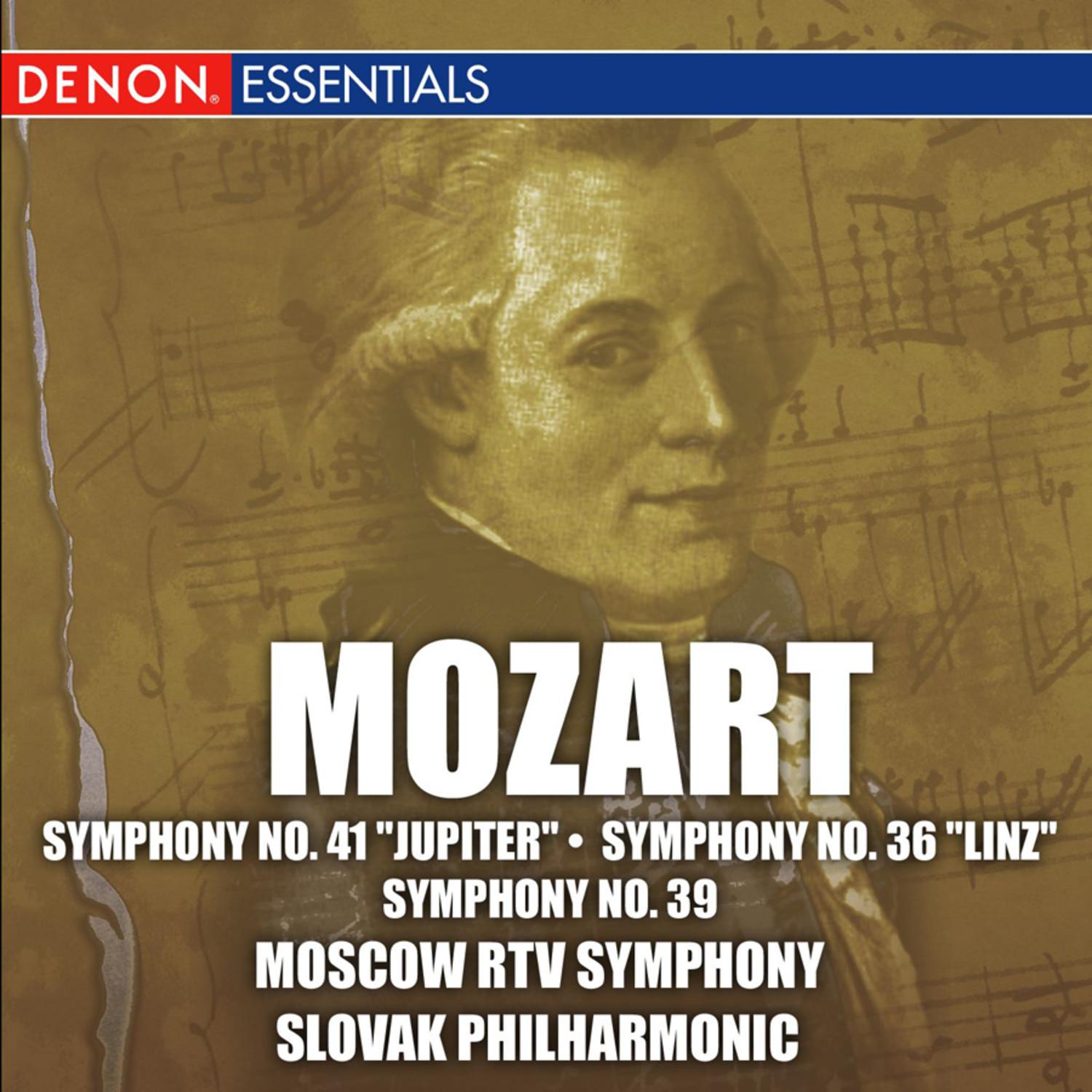 "Symphony No. 36 in C major, KV 425 ""Linz"": IV. Finale Presto