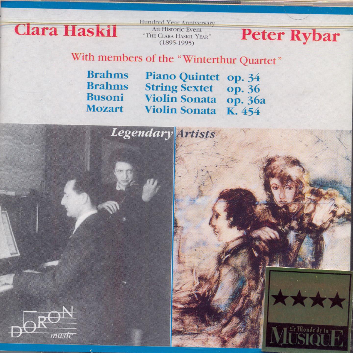 Clara Haskil & Peter Rybar: Brahms, Busoni, Mozart