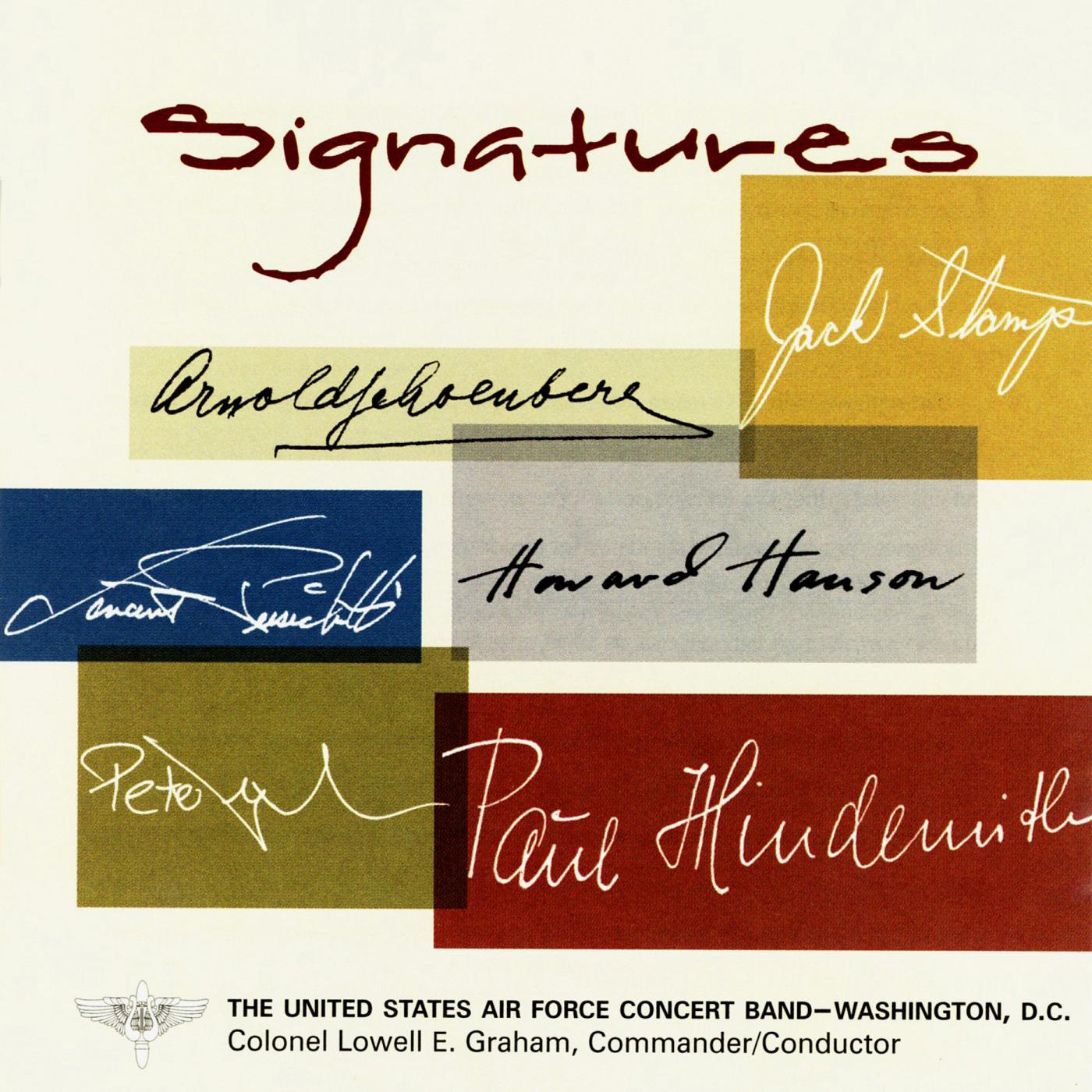 UNITED STATES AIR FORCE CONCERT BAND: Signatures