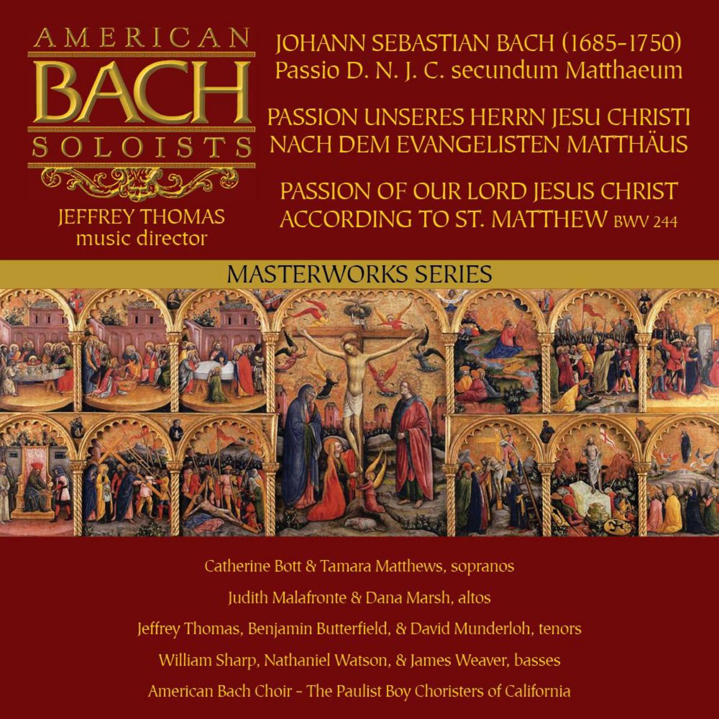 St Matthew Passion, BWV 244 49. Aria Soprano I: Aus Liebe