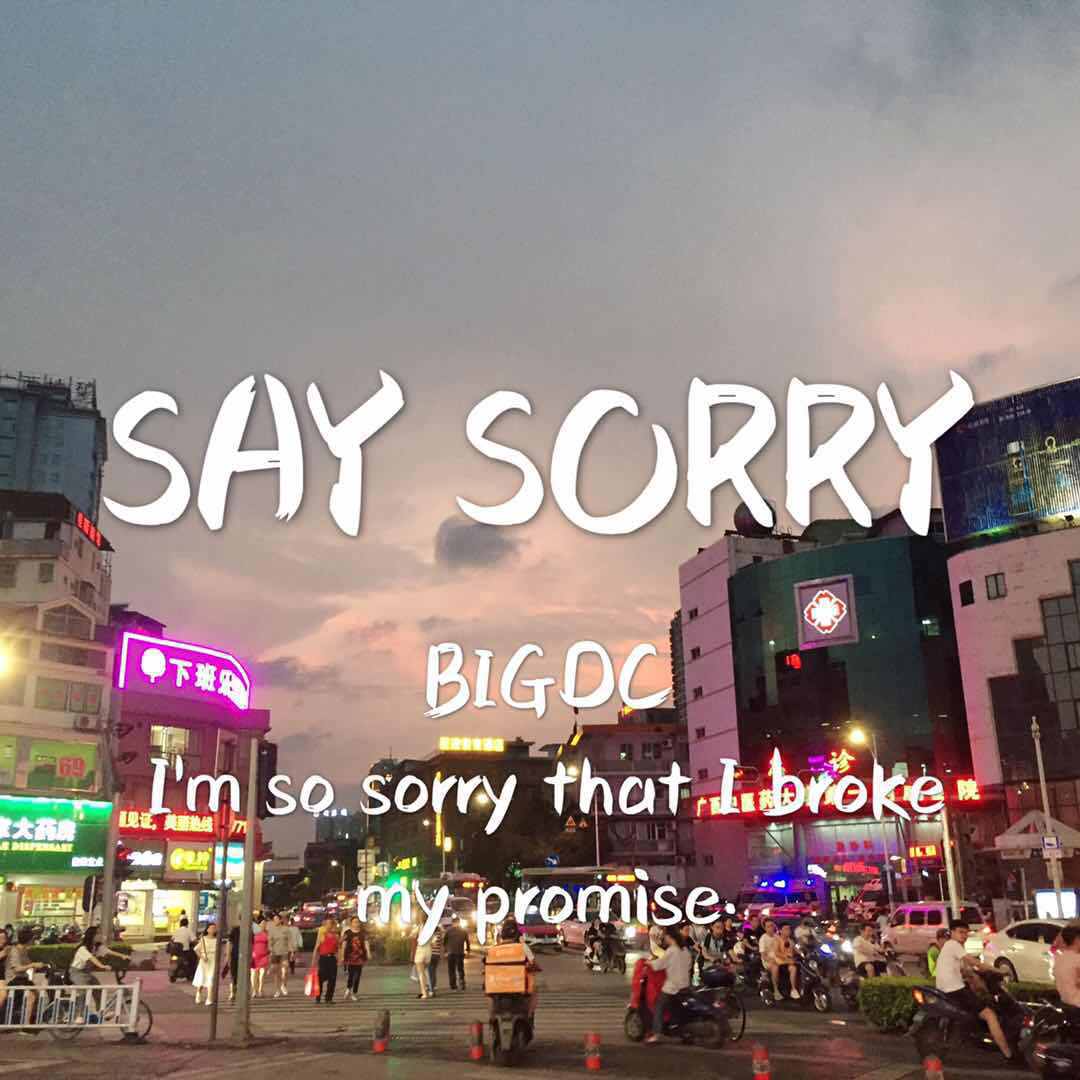 SAY SORRY
