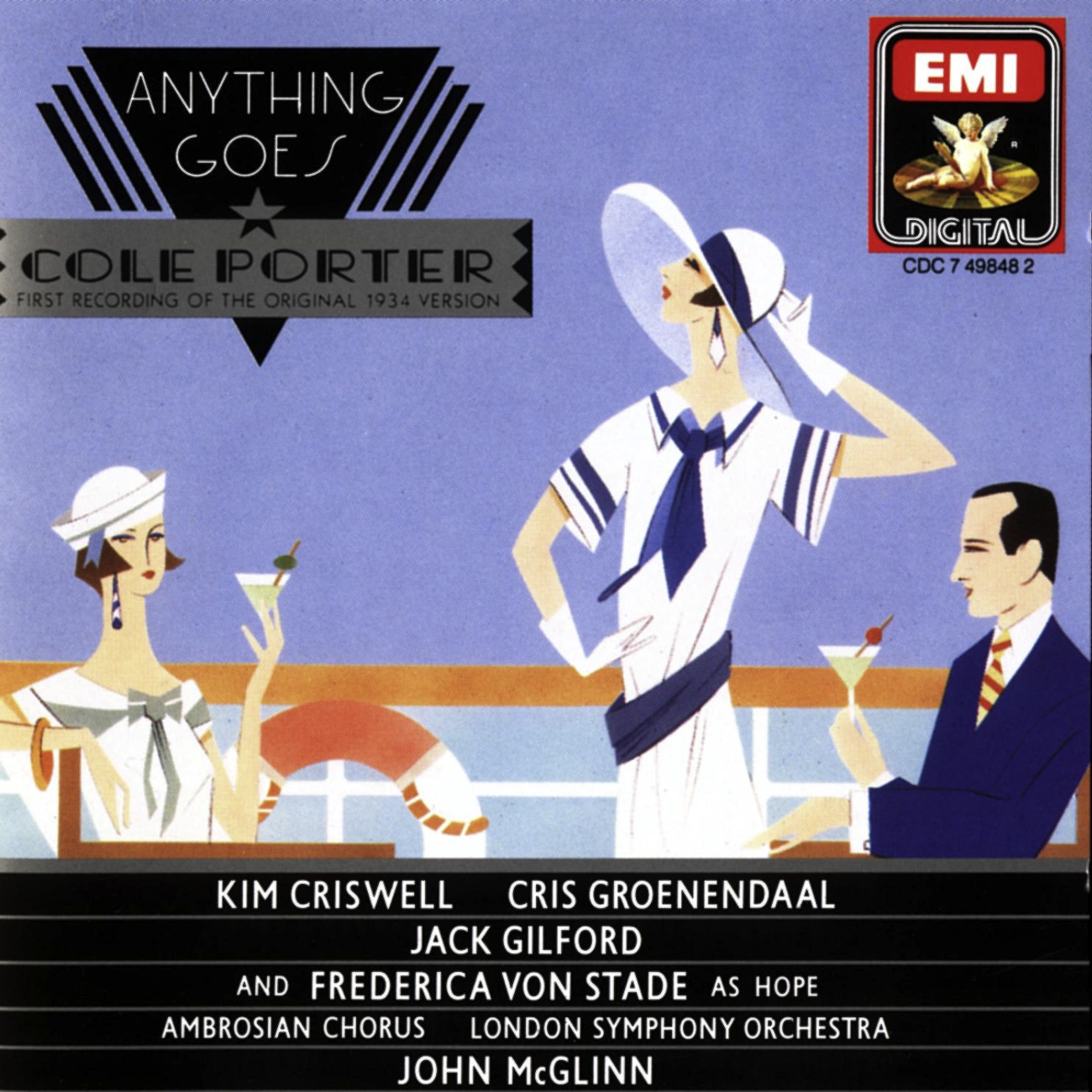 Anything Goes (original 1934 version), Act I: Finale Act I (Sailor No. 1, Captain, Billy, Hope, Reno, Moonface)