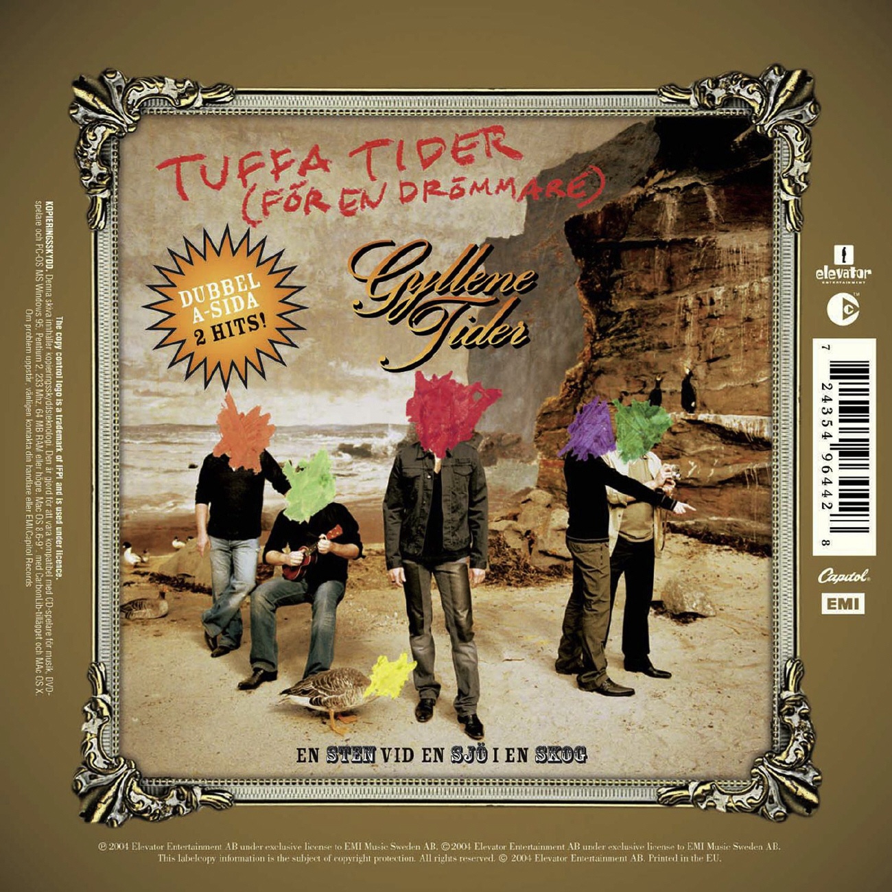 En Sten Vid En Sj I En Skog