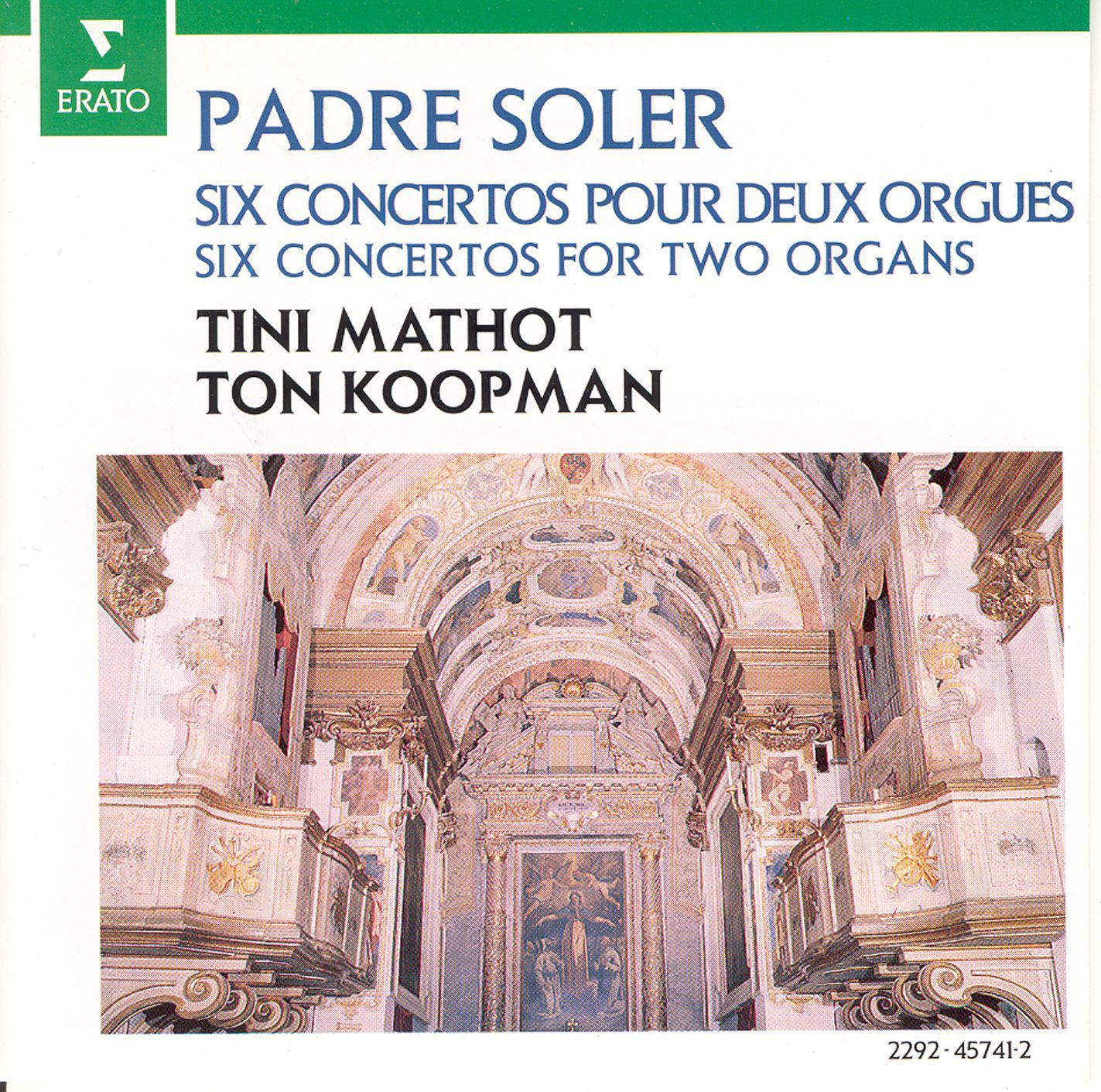 Soler : 6 Concertos for 2 Organs