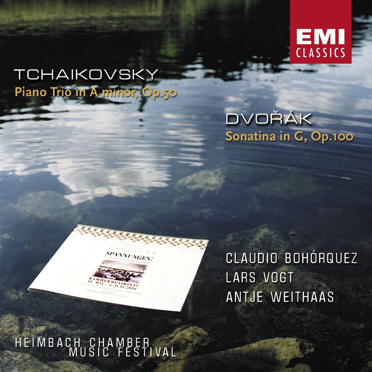 Dvora k: Sonatine Op. 100  Tchaikovsky: Piano Trio Op. 50