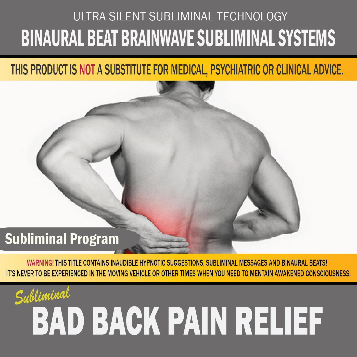 Bad Back Pain Relief