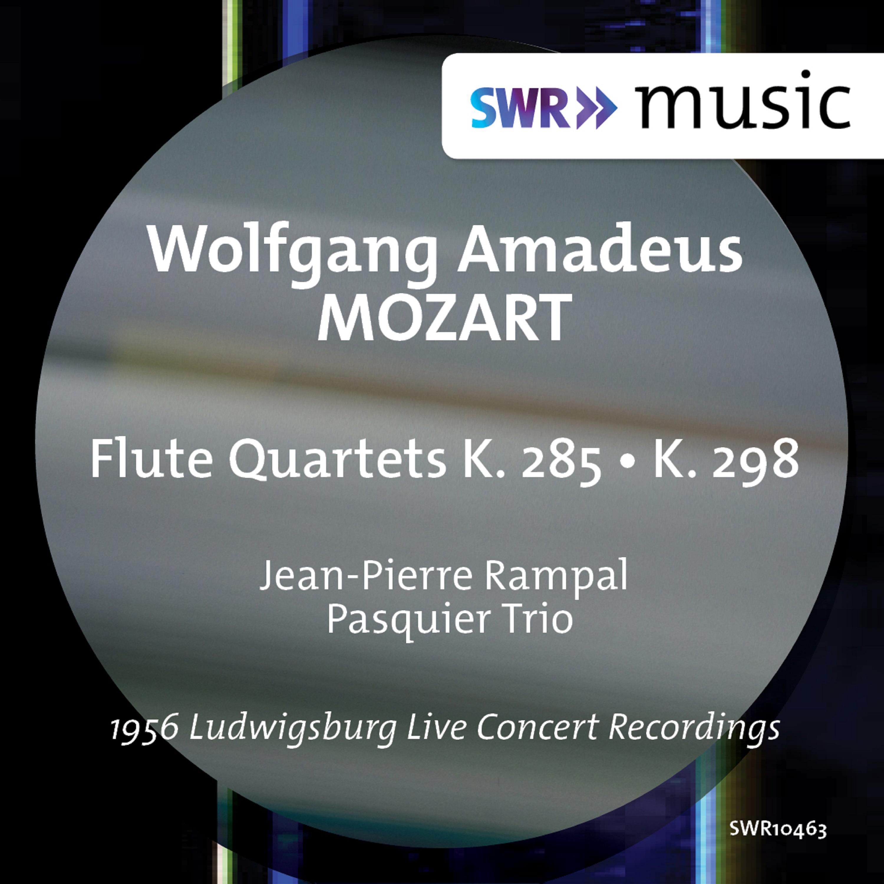 MOZART, W.A.: Flute Quartets Nos. 1 and 4 (Rampal, The Pasquier Trio)